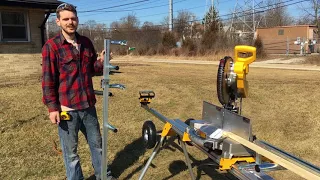 Set Precision Stops Fast On The DeWalt Miter Saw