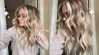 HOW TO DO BEACH WAVES WITH A CURLING IRON! SIMPLE AND QUICK!