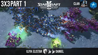 StarCraft II 3x3 Daniel & Denieldefo & iliya 12.08.2021 part 1