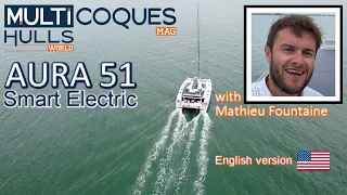 AURA 51 SMART ELECTRIC Catamaran - Boat Review Teaser - Multihulls World