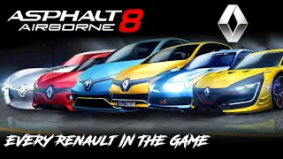 Asphalt 8: Full Renault Showcase (Every Car in-game)