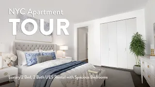 NYC Apartment Tour: Luxury 2 Bed, 2 Bath UES Rental with Jacuzzi Tub (The Lucerne, 5J)