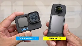 INSTA360 X3 vs GOPRO HERO 11 - How Do They Compare?