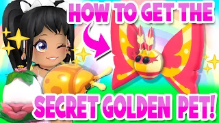 HOW TO GET THE *SECRET* GOLDEN PET in Adopt Me! (roblox) GARDEN EGG UPDATE!