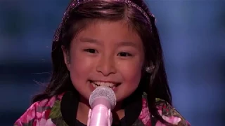 Celine Tam  9 Year Old Sings Power Ballad 'When You Believe' America's Got Talent 2017