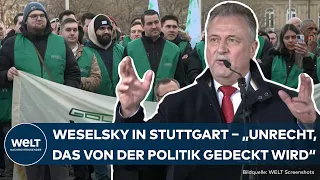 BAHNSTREIK XXL: "Nieten in Nadelstreifen"! GDL-Chef Claus Weselsky eskaliert in Stuttgart