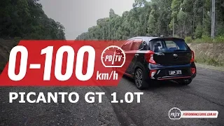 2019 Kia Picanto GT (1.0 turbo) 0-100km/h & engine sound