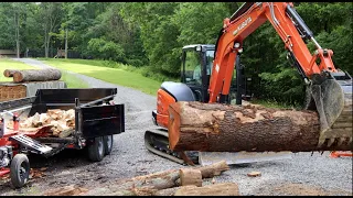 Found a really GOOD ONE! Pulled a great Cherry Log From the Pile