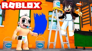 ¡BEBE NOOB Y BEBE NOOBSI SE CONVIERTEN PINTORES! 😱😎 BEBE NOOB EN ROBLOX