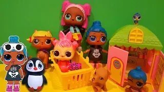 #ЧЕЛЛЕНДЖ ЛОЛ  ПИТОМЦЕВ! LOL SURPRISE PETS VS ПИНГВИНЯТА! /Littlest Pet Shop Challenge