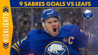 NINE GOALS! Buffalo Sabres Score Nine Goals Against Toronto Maple Leafs, Here They Are!