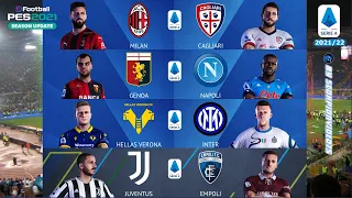 PES 2021 • Serie A, Calci Di Rigore • Mil vs Cag, Gen vs Nap, Ver vs Inter, Juve vs Emp