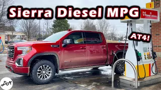 2022 GMC Sierra 1500 AT4 Duramax Diesel – MPG Test | Real-world Highway Range and Fuel Economy