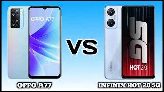 Oppo A77 vs Infinix Hot 20 5G Comparison, Chobari Tech