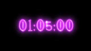 Purple vampire neon timer 65 minutes (stopwatch)