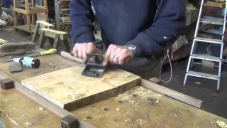 sharpening a Stanley scraperplane