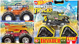 Hot Wheels Monster Trucks - Epic 2021 D Case - Toy/Diecast Unboxing! Mix 4