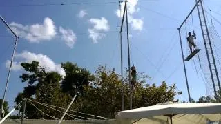 First day on the trapeze at Club Med Gregolimano