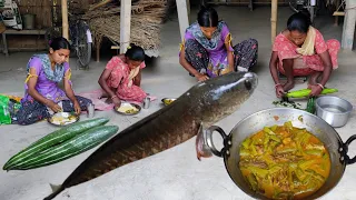 How to cook SHOL FISH curry recipe with FRESH VEGETABLES by tribal girl | Indian tribe cooking