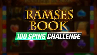 100 Spins Challenge | 📖 Ramses Book Slot  |🎰 Explore Ancient Egypt