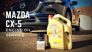 How To Complete An Engine Oil Service In A Mazda CX-5 (2.0L SkyActiv-G) - DIY