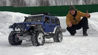 Такой JEEP WRANGLER 4X4  хочет каждый! ... Огромный Axial SCX6 часть 5