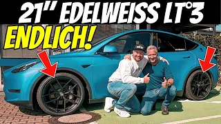 NEU! ULTRALEICHTE 21" EDELWEISS LT°3 für TESLA MODEL Y/3 mit LIMITIERTER RABATTAKTION | EFIEBER