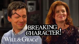 The LIVE episodes but it's just the cast breaking | Will & Grace