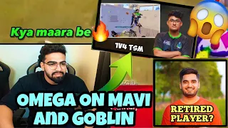 OMEGA REACT ON @goblinbgmi  @MAVIOP GAMEPLAY 🥵😱