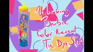 Unboxing Barbie Color Reveal - Tie Dye Style