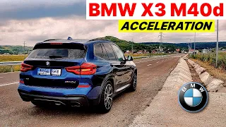 BMW X3 M40d acceleration 0-100, 1/4 mile, 60-100, 80-120 | G01 | 2021 | xDrive | GPS results