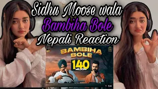 BAMBIHA BOLE | Amrit Maan | Sidhu Moose Wala | Susmitaxetri Reaction