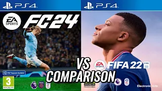 EA FC 24 Vs FIFA 22 PS4