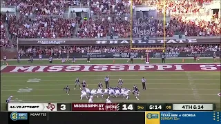 Mississippi State blocked field goal touchdown return vs Texas A&M