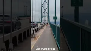 Walking the Lions Gate Bridge, #stanleypark #vancouver #shorts