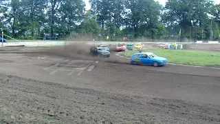 Autocross Blijham 12-06-22 Standaard klasse 1700cc groep 1 Manche 3 Herstart (Crash)