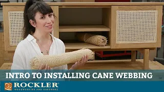 Introduction to Installing Cane Webbing in Furniture