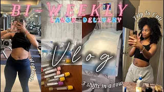 WEEKLY VLOG! WEEK IN THE LIFE OF A NEW GRAD LABOR & DELIVERY NURSE | SOLAR ECLIPSE + FIRST C-SECTION
