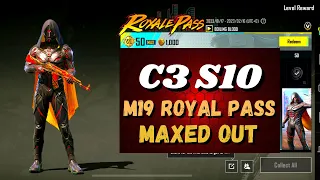 Royal Pass C4 S10 M19 1 RP To 50 RP Maxed Out | 🔥PUBG MOBILE🔥|