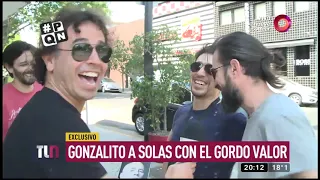 Gonzalito a solas con el Gordo Valor