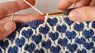 Şahane bir yelek battaniye örgü modeli crochet knitting