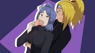 KONAN KISSED DEIDARA'S HAND (Parody Naruto)