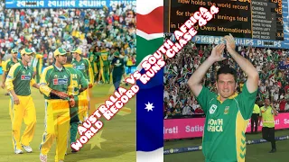 Australia Vs South Africa, World Record 434 Runs Chase