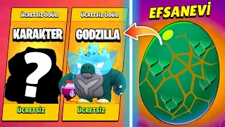 ÜCRETSİZ GİZEMLİ KARAKTER | ÜCRETSİZ Godzilla KOSTÜMLERİ ELMAS VEE - Brawl Stars #Godzilla