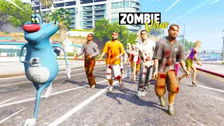 OGGY JACK and PINKA Surviving Zombie Virus In GTA 5 (Part 1) Zombie Apocalypse