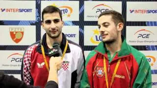 Campeonato da Europa de Seniores   Entrevista Marcos Freitas e Andrej Gacina