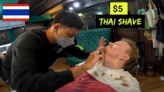 Fancy $5 Thai Shave in Bangkok, Thailand 🇹🇭