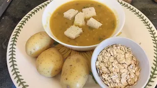 Potato oats soup/oats vegetables soup/boosting immunity healthy soup