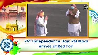 75th Independence Day: PM Modi arrives at Red Fort