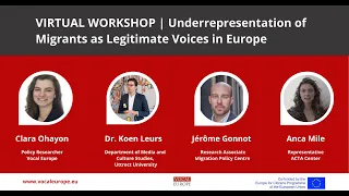 WORKSHOP | Underrepresentation Of Migrants As Legitimate Voices In Europe